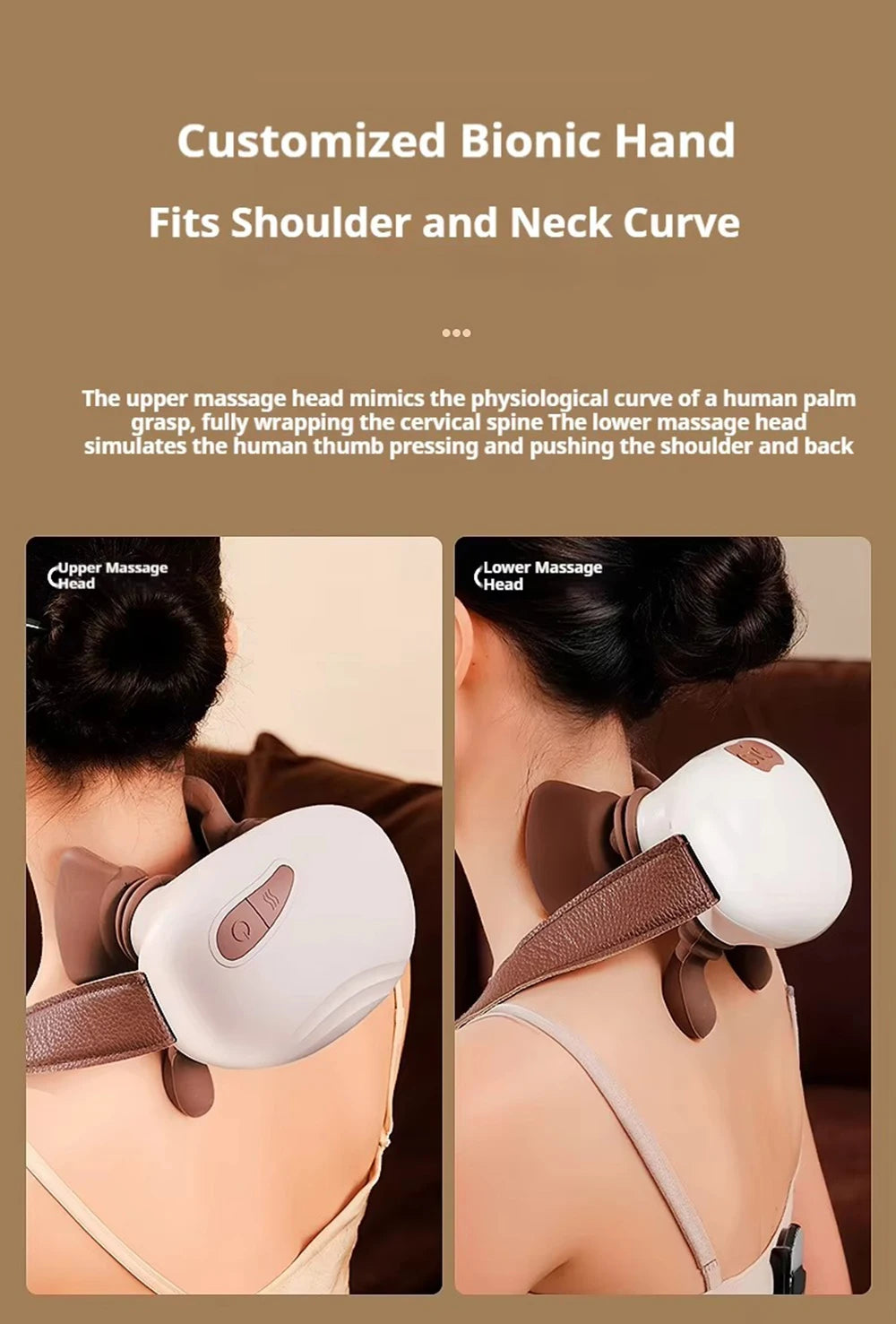 Neck Shoulder Massager Kneading Shiatsu Massager Shawl Kneading Spine Back Muscle Relaxer Trapezius Neck and Shoulder Massage