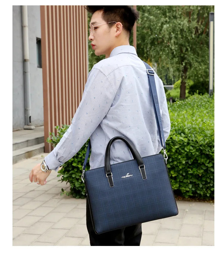 Business Men's Handbags Office Male Executive Briefcase Large Luxury Tote Laptop Bag for Man 2024 Shoulder Messenger Designer