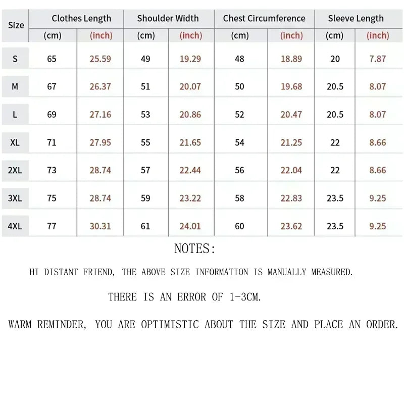 Fashionable and trendy men's and women's T-shirts, street hip-hop, spring and summer tops, printed outdoor short sleeves