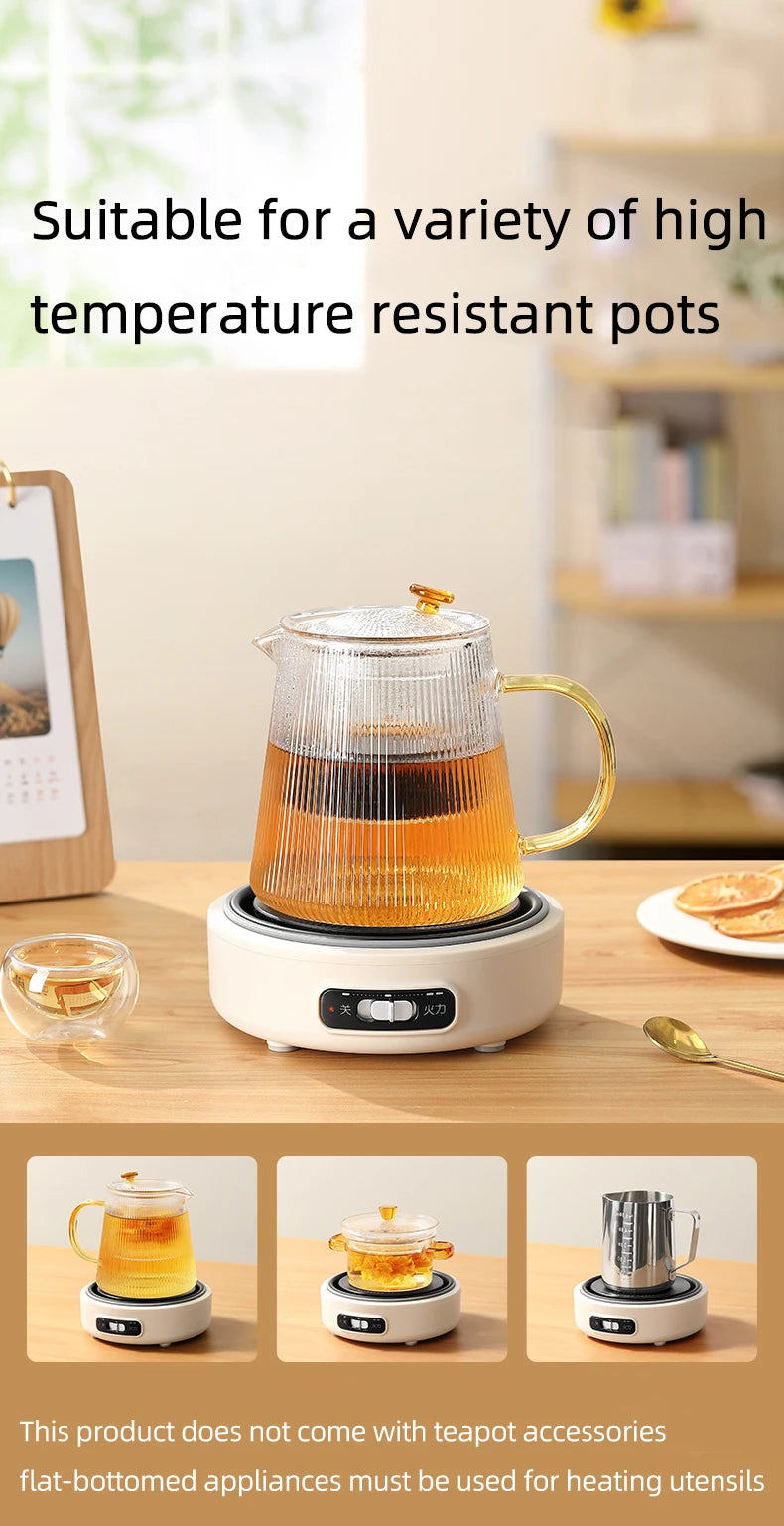 1.2L Folded Electric Cooking Pot Portable Multicooker Travel Rice Cooker Split Hot Pot 304 Stainless Steel Electric Skillt 500W
