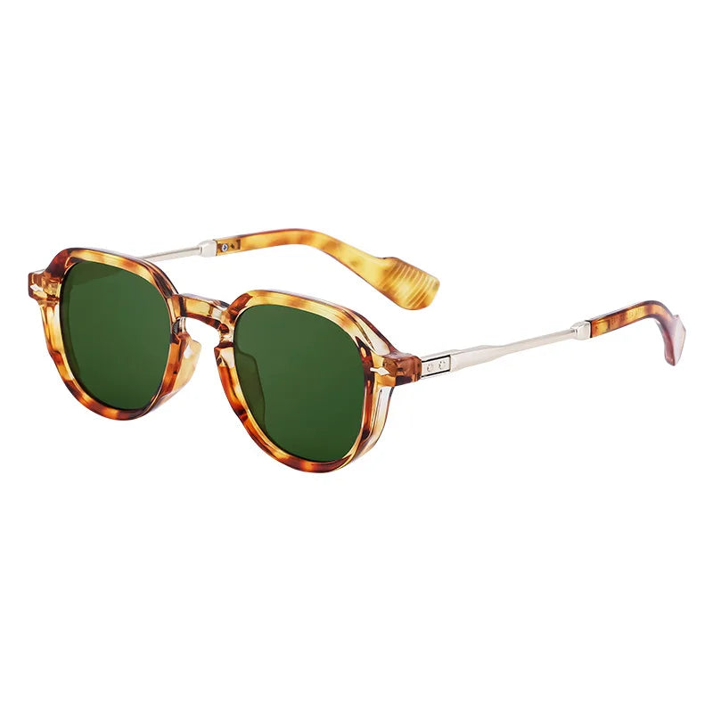 Retro Style Rectangular Frame Sunglasses Luxurious Outdoor Street Photography Sunscreen Glasses Fishing Driving