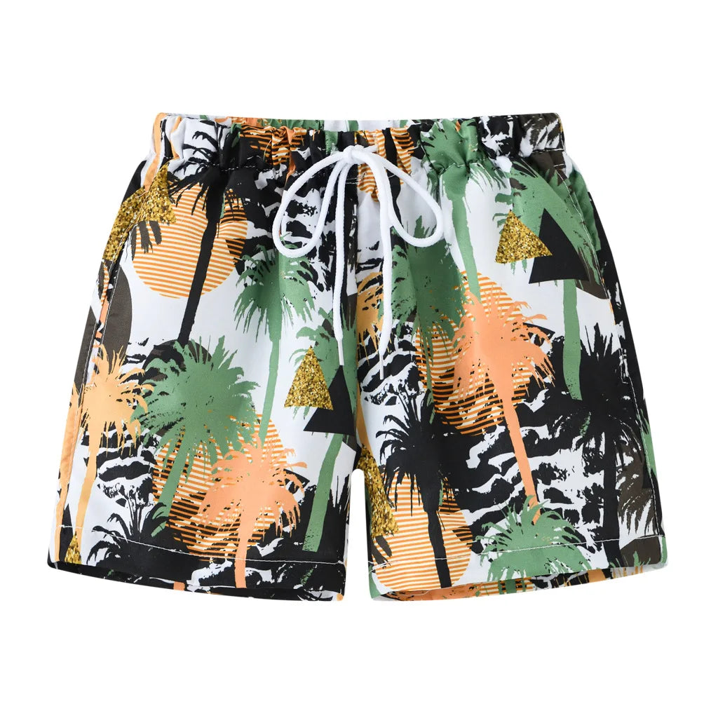 2025 Summer Baby Boys Swimming Trunks For 2-8Years Kids Beach Shorts Cartoon Pattern Swimsuit Shorts Baby Bathing Suit Swimwear