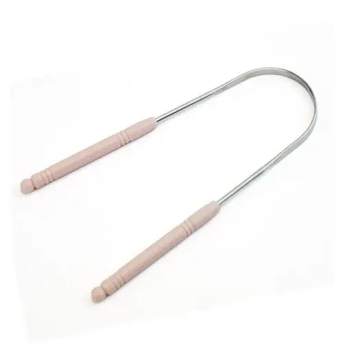 New Stainless Steel Tongue Scraper Fresh Breath Cleaning Coated Tongue Toothbrush Oral Hygiene U-shaped Metal Tongue Scraper