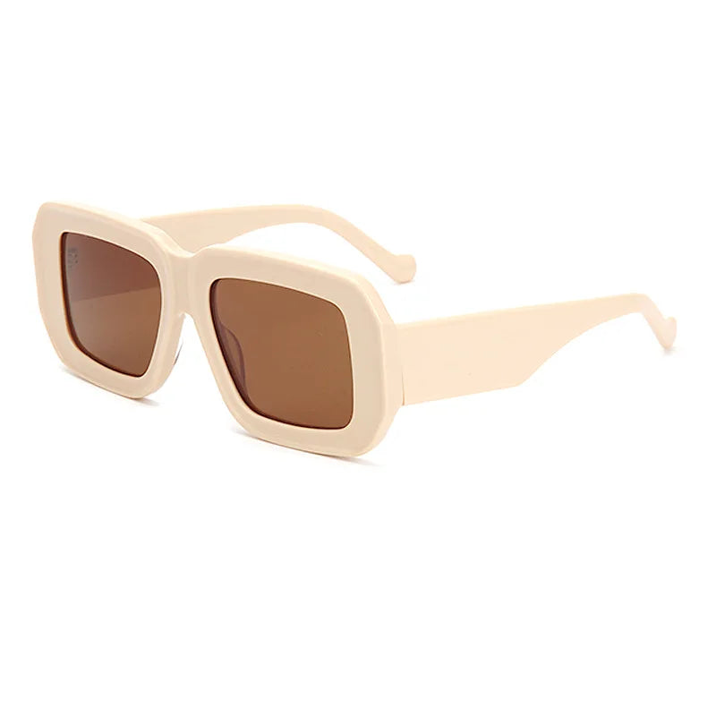 Fashion Brand Designer Sunglasses for Women Acetate Square Sun Glasses Large Frame Outdoor Travel Protection Men UV400 Eyewear