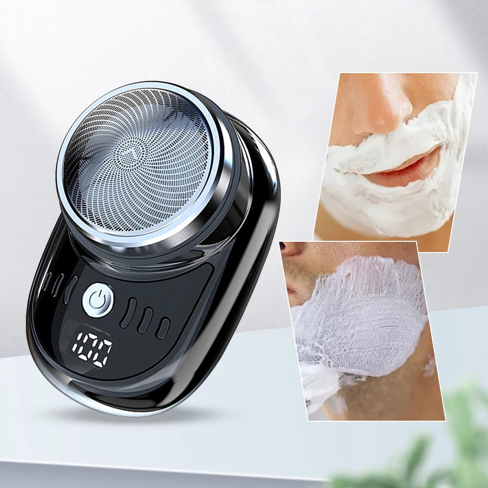 Mini Electric Travel Shaver For Men Pocket Size USB Charging Portable Painless Cordless Trimmer Knive Face Beard Razor