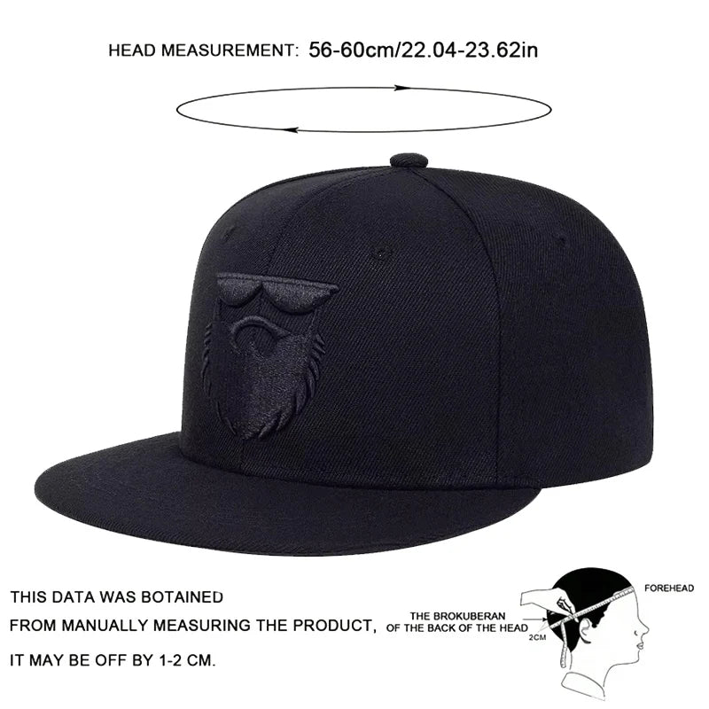 Unisex Beard Old Men Embroidery Hip-hop Hats Spring Autumn Outdoor Adjustable Casual Baseball Caps Trucker Caps Sunscreen Hat