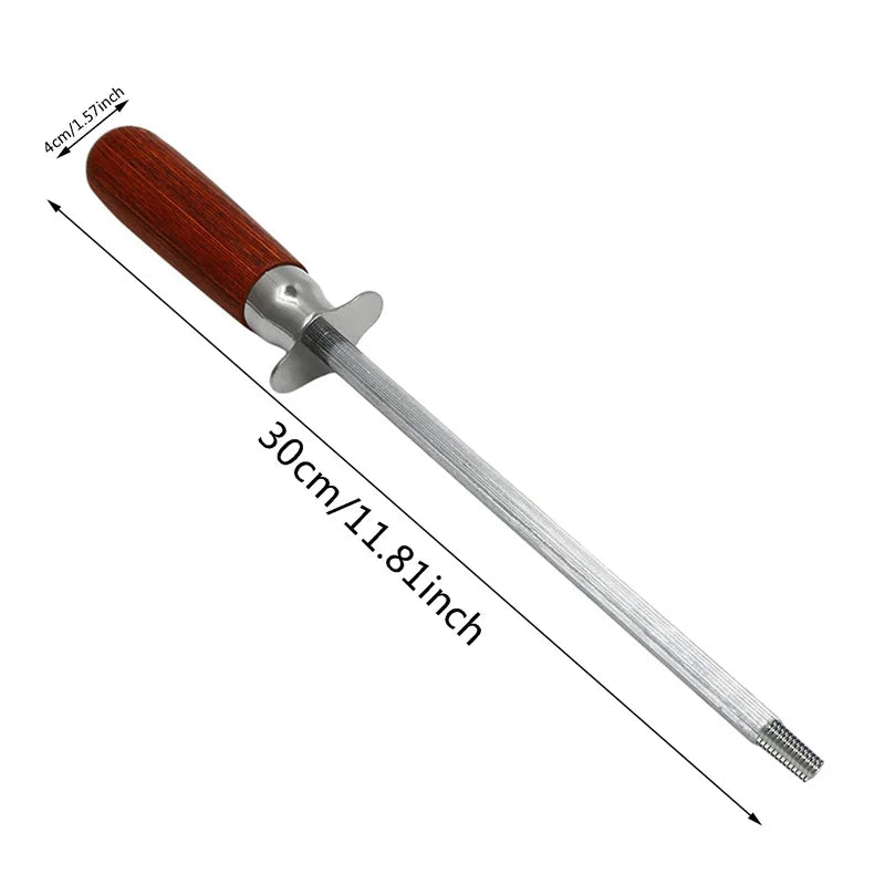 Professional Chef Blade Sharpener Rod Diamond Sharpening Stick Honing Steel For Kitchen Blade Stainless Steel Blade