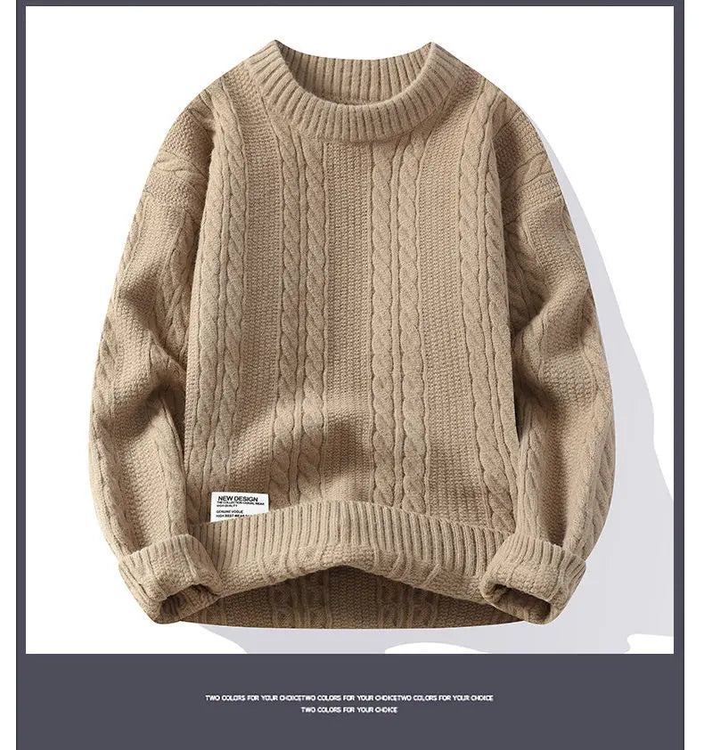 New Spring Men O-neck Sweaters Knitted Pullovers Man Outwear Loose Casual Sweaters Good Quality Male Streetwear Pullovers 4XL