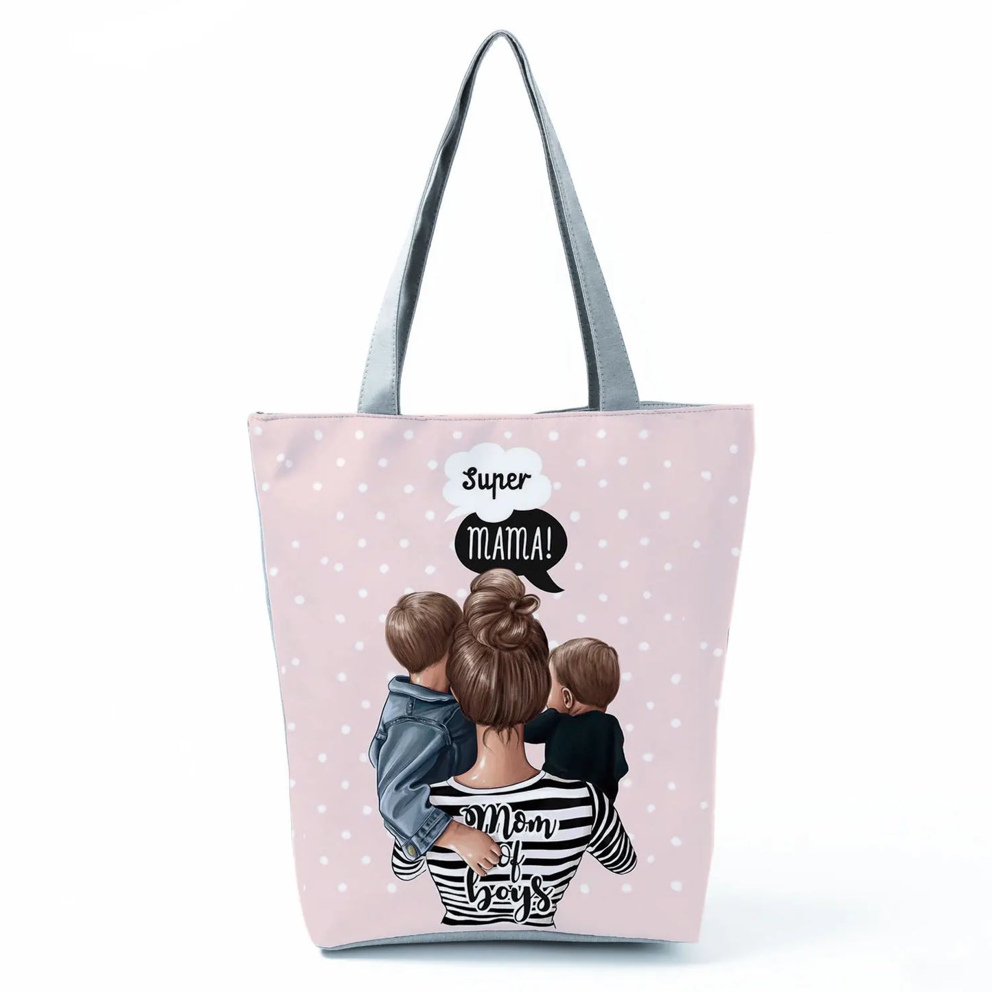 Golden Afro Woman Printed Handbags Pretty Fashion Shoulder Bag Eco Portable Shopping Bag High Capacity Beach Bag Practical Tote