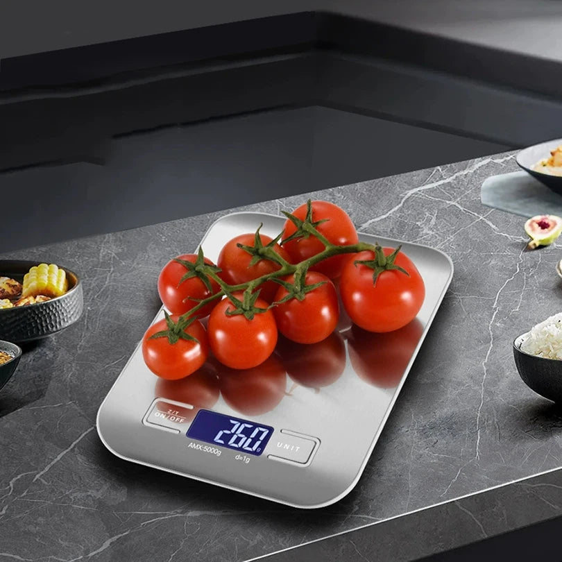 Stainless Steel 10kg 5kg/1g Electronic Digital Kitchen Scale LED Display Panel Scales Home Jewelry Food Snacks Weighing Tools