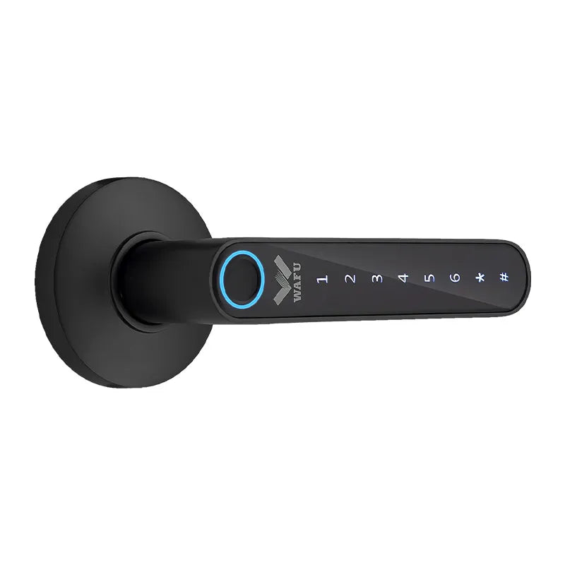 Multiple Unlocked ways with Phantom Password Fingerprint Free Tuya Smart Management APP HandleDoor Lock for Home Office Hotel