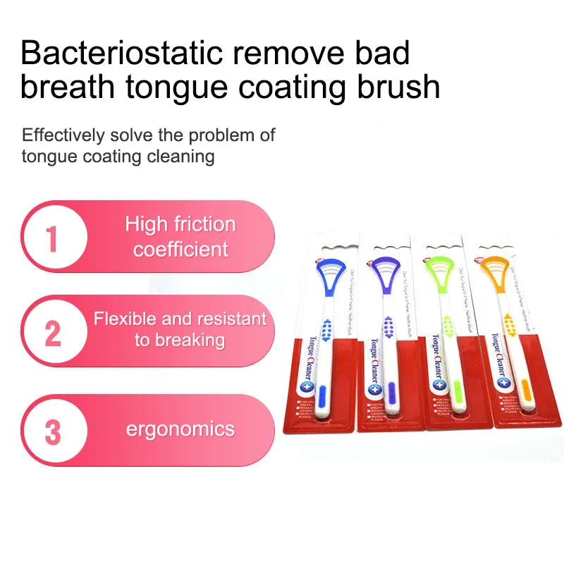 New Tongue Scraper, Tongue Coating Cleaner, Tongue Scraper To Eliminate Bad Breath, Thick And White Tongues Coating, Oral Care