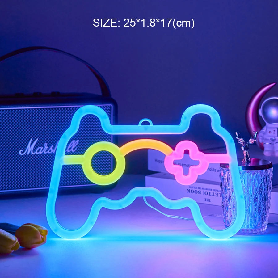 LED shaped lamp, double-sided neon light, letter light string, proposal and confession decoration light, night light