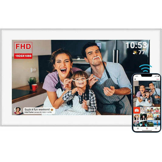 15.6 inch built in 32GB WiFi Large touch ips digital photo frame 1920*1080 Digital Frame via Uhale app