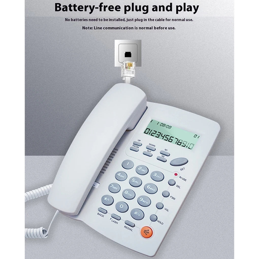 Corded Phones Landline With Answer Phone For Home or Office Home Telephone Business Fixed Landline Phone Corded No Batteries