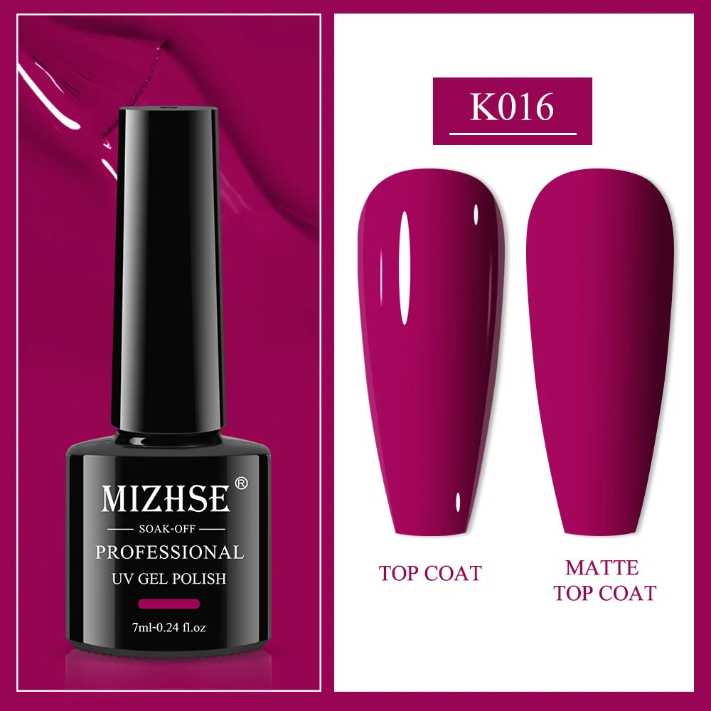 MIZHSE 7ML Reflective Top Coat Gel Nail Polish Shiny Glitter Vernis Semi Permanent Varnish Nail Gel Polish for Manicure Nail Art