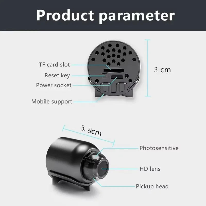 New X5 Mini Camera 1080P Clear Night Vision Lightweight Portable Premium Cams Motion Detection Wireless Surveillance Camera