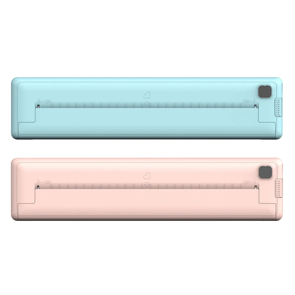 Portable Mini Thermal Printer Wireless Bluetooth A4 Paper Printer Built-in 1000mAh Battery Mini Pocket Printer for Journal Photo