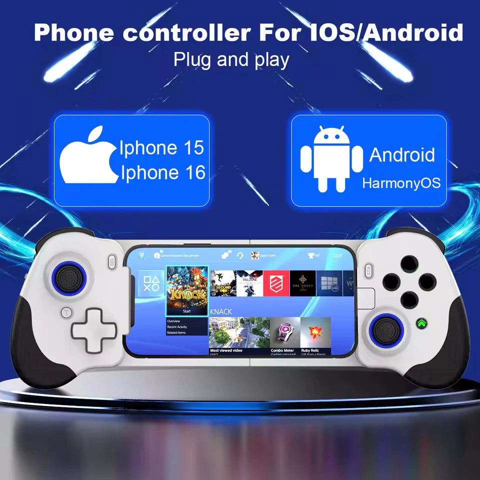 Gamepad Gaming Control Game Pad Controller For iPhone IOS 15 16 Android Mobile Cell Phone Cellphone USB Wired Trigger Mando Kit