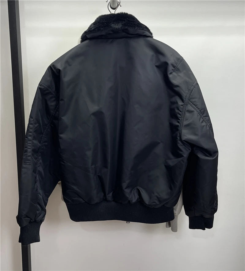 8281/657 Winter fur  collar for men's thick cottont jacket 8281657 winter jacket  coats