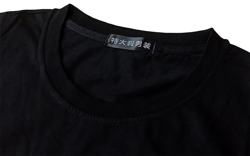 Plus SIze 15XL men's summer new Large trendy casual Cartoon round neck short sleeved t-shirt 14xl 200kg graphic t shirts