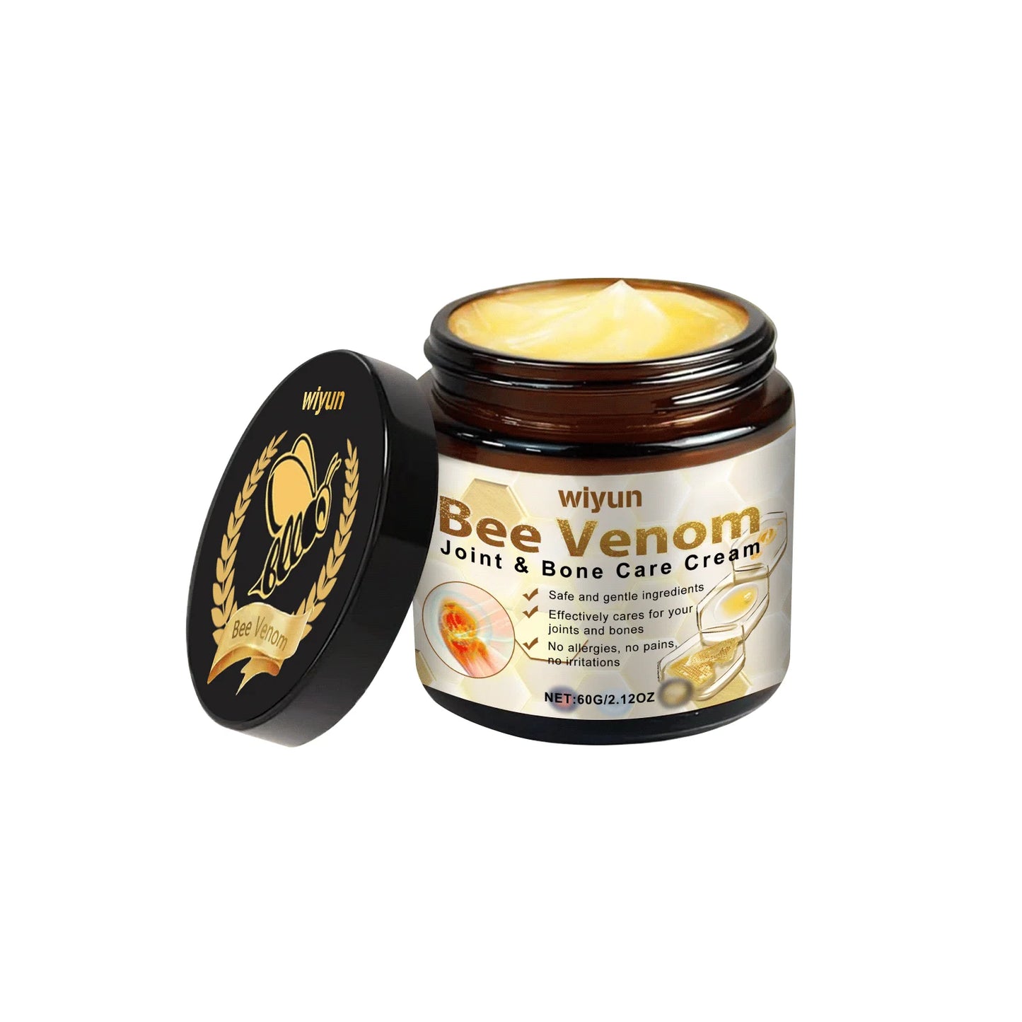 60g Bee Venom Joint Care Cream Effectively Relieve Joint Bone Pain Relax Tense Muscles Massage Cream Restore Athletic Ability