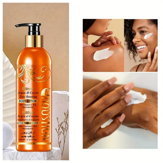 Moroccan Argan+Carrot Body Lotion Argan & Carrot Body Lotion 500ml Large Capacity Body Lotion Cream Hydrating Moisturizing Autum