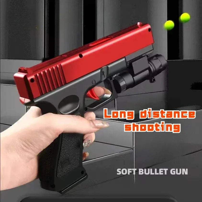G G17 Foam Soft Bullet Toy Gun Airsoft Manual Pistol Launcher CS Shooting Games Weapons For Kids Boys Gift