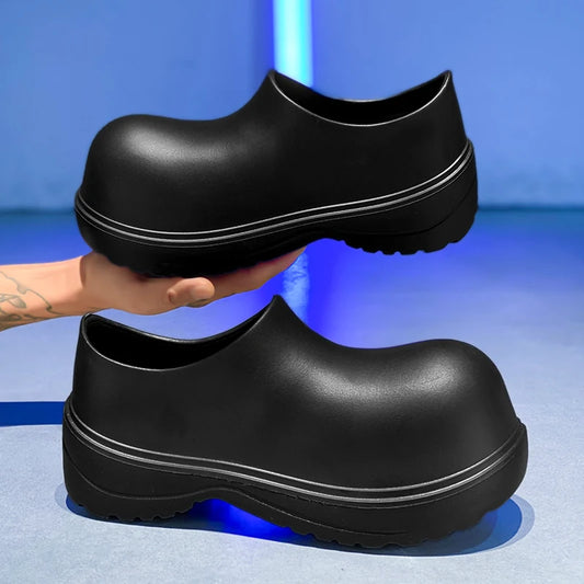 Slippers for men, spring trendsetters, height increasing thick soled big toe shoes, stylish men, summer outerwear, casual fashio