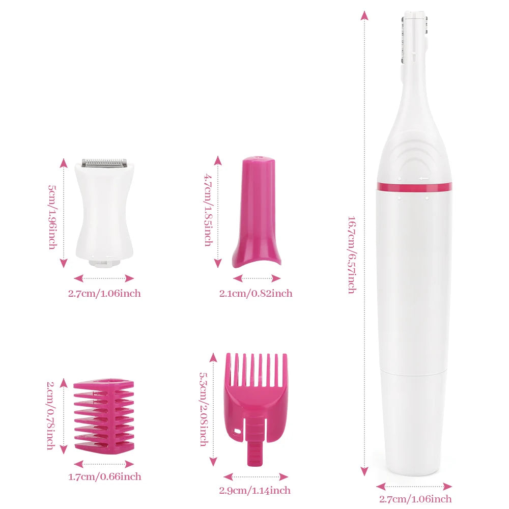 Electric Epilator 5 In 1 Shaving Machine Shaver For Sensitive Areas Bikinis Hair Remover Home Appliance Hair Trimmer For Women