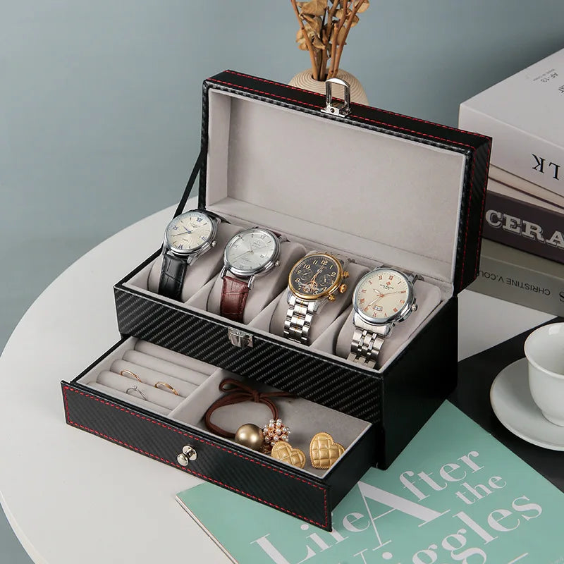 DELESYS Multi-Purpose Storage Box Glasses Women's Jewelry Box Fashion Jewelry Organizer Watch Storage Case Watch Box