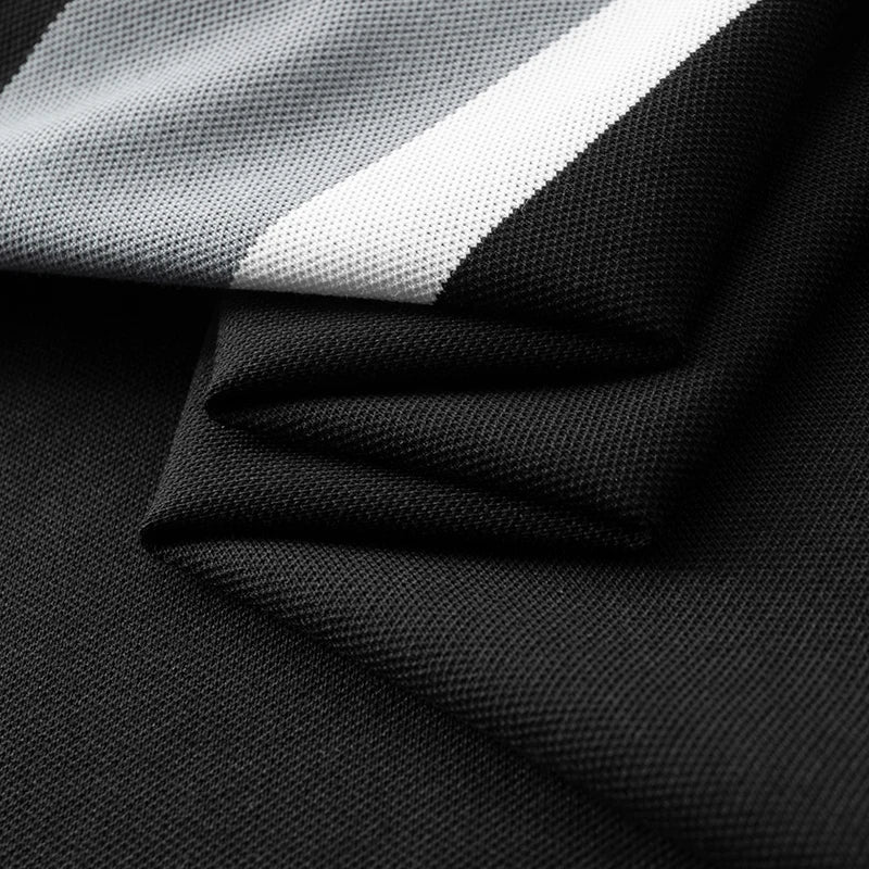 8XL 7XL 6XL 2025 New Summer High End Luxury Mens Polo Shirt Cotton Breathable Polos Homme Casual Loose Striped Shirts Men Tops