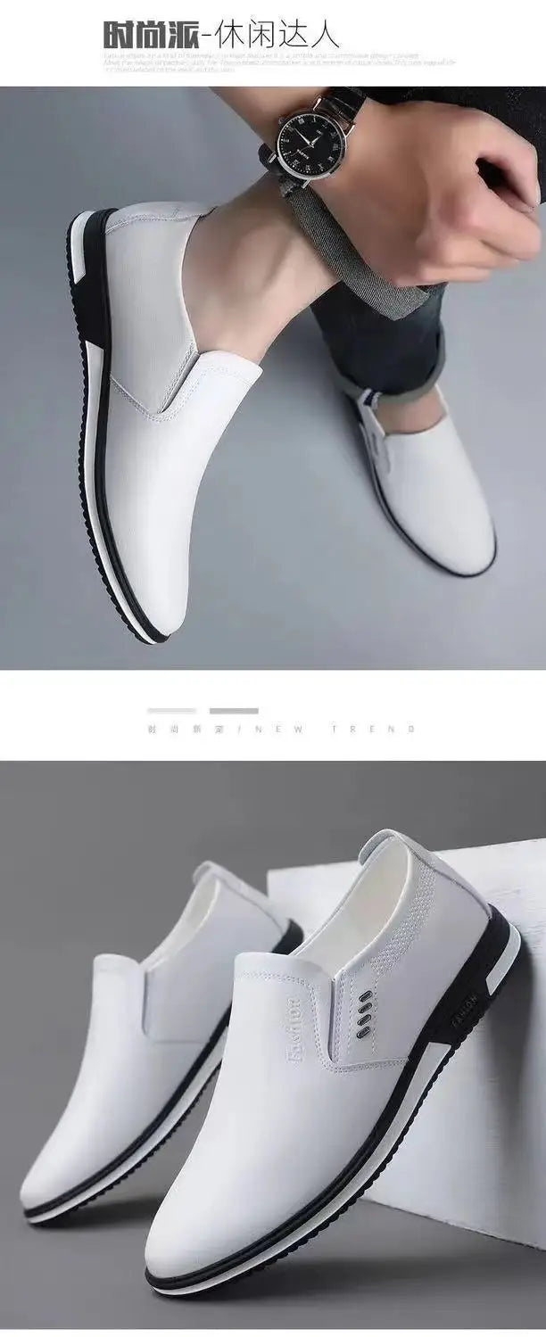 Leather Casual Shoes Man Black Loafers Shoes Men Luxury Designer Slip on Shoes for Men 2022 Zapatos De Hombre Chaussure De Homme