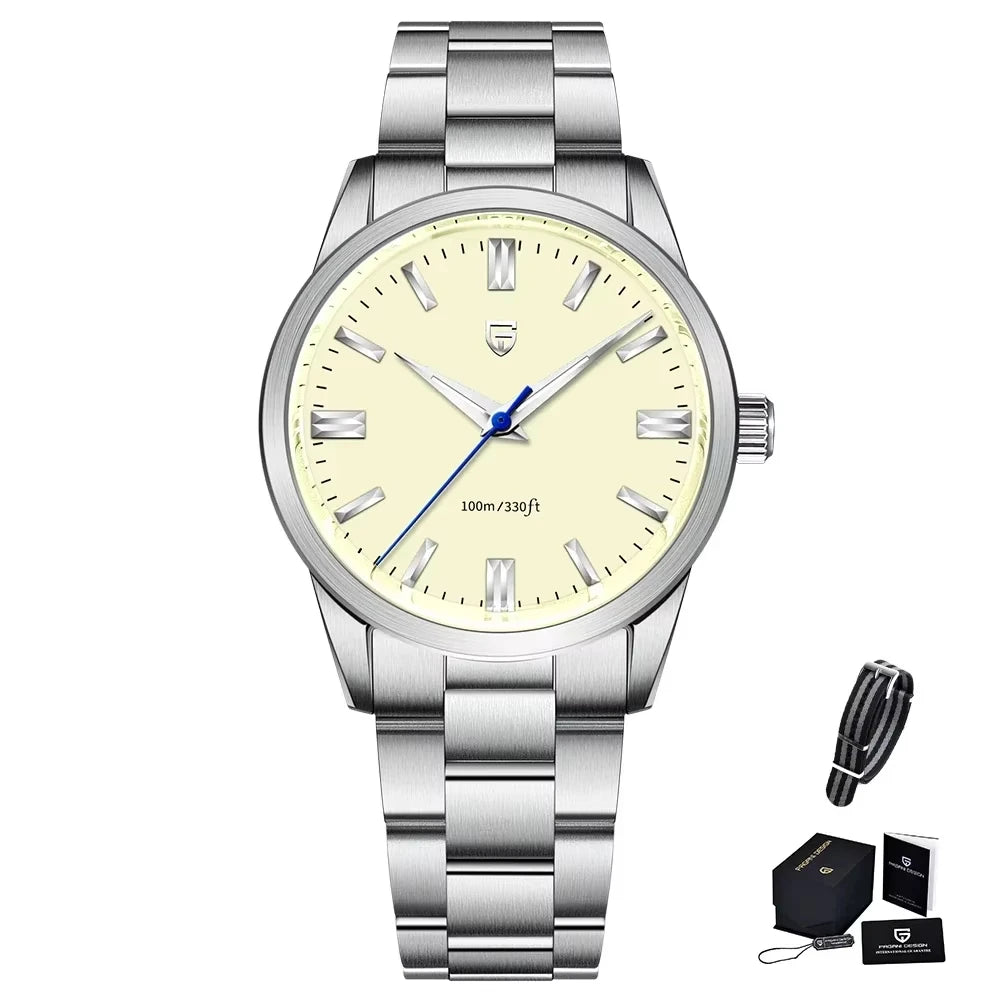 2025 PAGANI DESIGN 38MM Men's Quartz Watches PD1731 VH31 Mov Classic Fashion Stainless Steel Sport Waterproof Clock reloj hombre