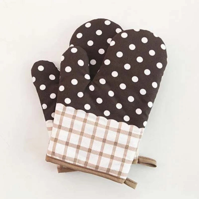 1Pcs Hot Oven Mitts Baking Anti-Hot Gloves Pad Oven Microwave Insulation Mat Baking Kitchen Tools