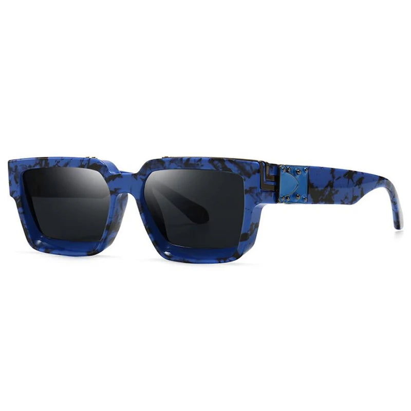 2024 Brand Rectangle Sunglasses Women Men Shades Retro Square Black Sun Glasses Eyewear Trendy Punk Eyeglasses For Male UV400
