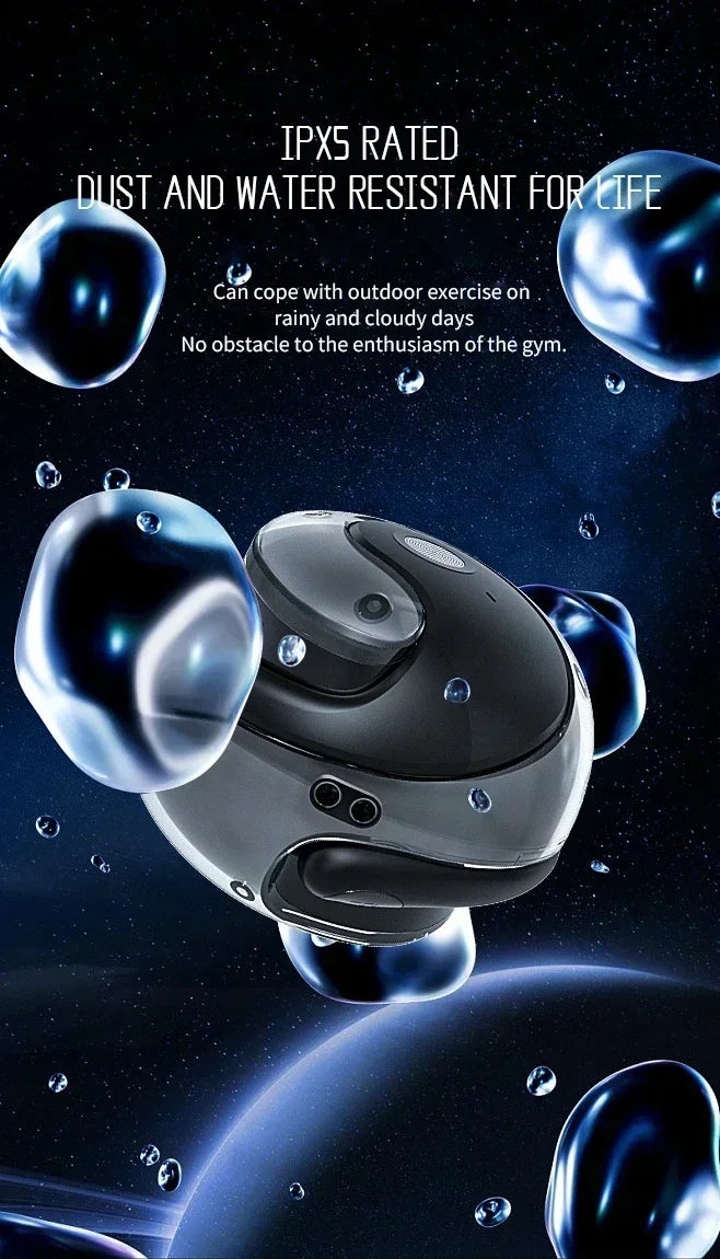 Wireless Headphones Comfortable Ear Hook Touch Control Earbuds with Mic Wireless Bluetooth Headset Phone Earphones Game