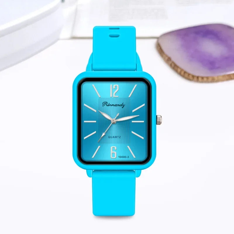 Fashion Women Watch Silicone Quartz Watches for Women Clock Christmas Gift Valentine's Day Ladies WWristwatches Reloj Mujer