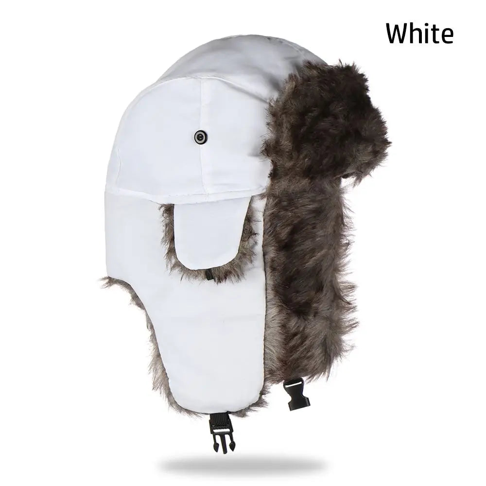 Warm Trapper Earflap Winter Cap Russian Ushanka Ski Hat Winter Hats