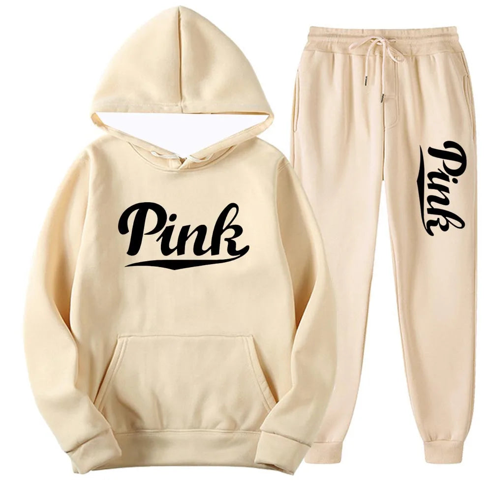 Tracksuits Men Casual Solid Warm Suits Hoodies Sweatpants Autumn Winter Pullover Sweatshirts Pants Sports Suit Two Piece