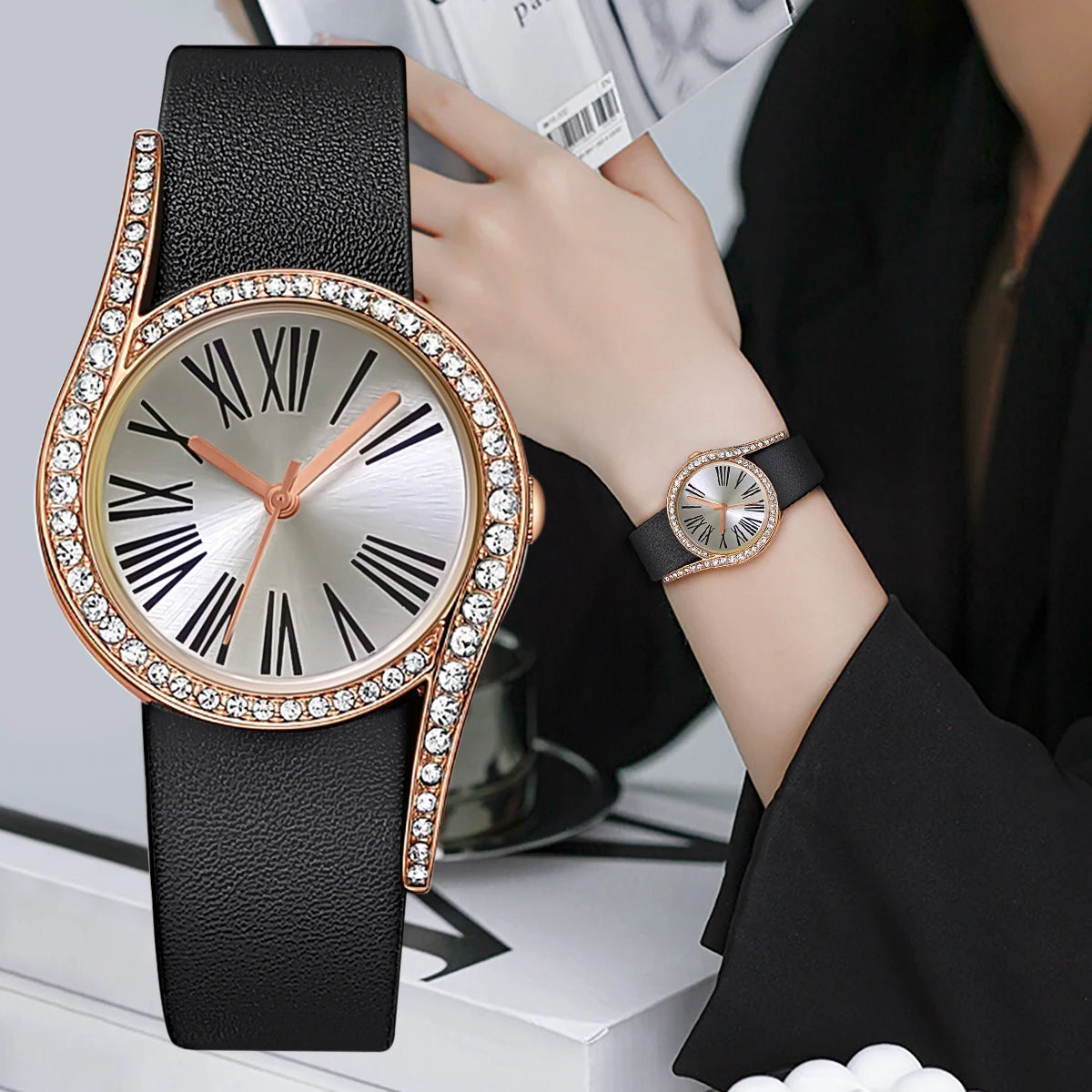 Women‘s Watch Quartz Luxury Wristwatch Leather Strap Watches For Women Clock Ladies Watch Festival Gift Valentine's Day