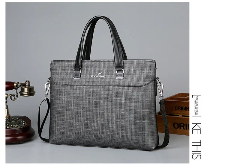 Business Men's Handbags Office Male Executive Briefcase Large Luxury Tote Laptop Bag for Man 2024 Shoulder Messenger Designer