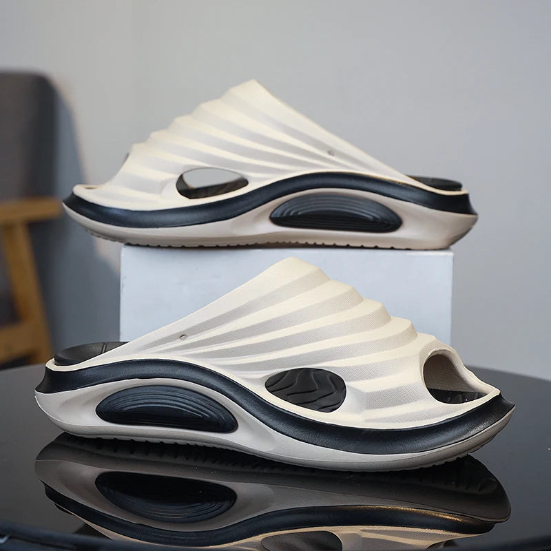 Summer Men's Slippers Outdoor Sandals Beach Comfortable Slides Indoor Men Casual Shoes Garden Shoes Men Home Slippers Flip Flops