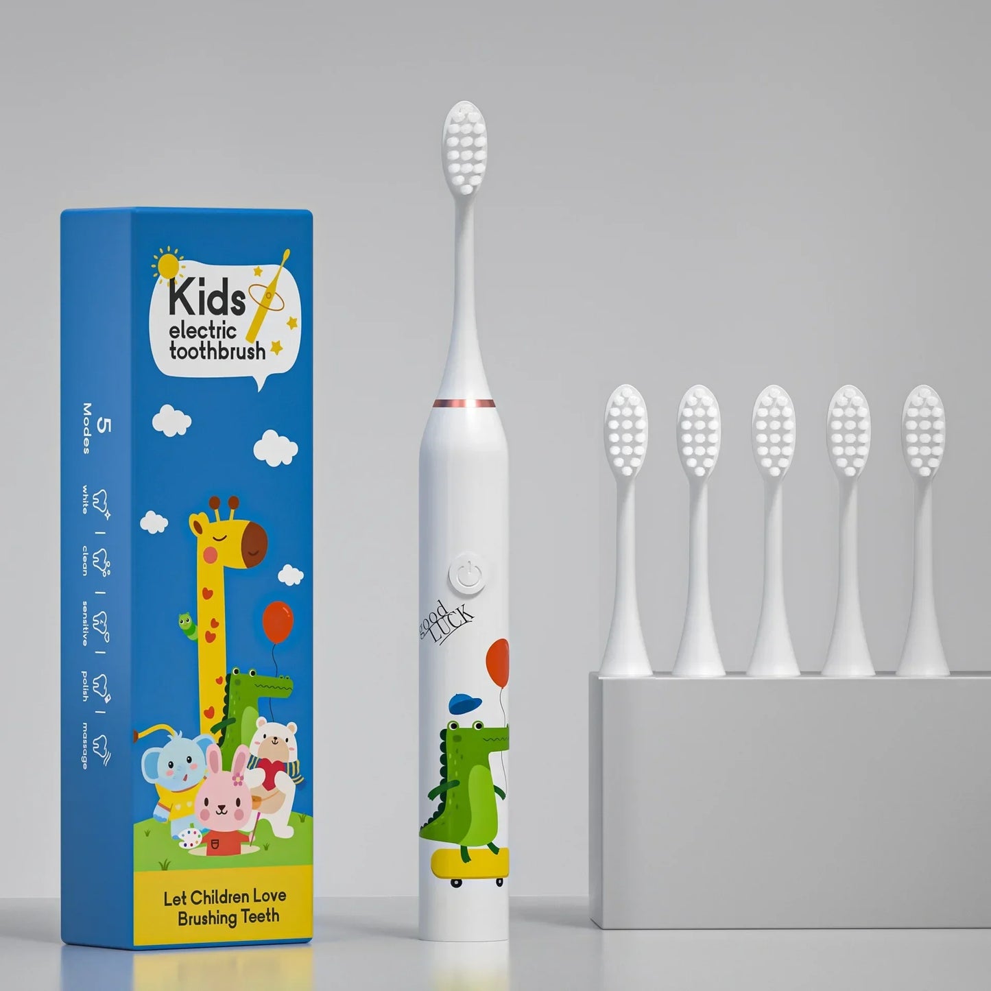 Xiaomi Mijia New Child Sonic Electric Toothbrush Electric Cartoon Toothbrush for Kids Replace Kids Electric Toothbrush