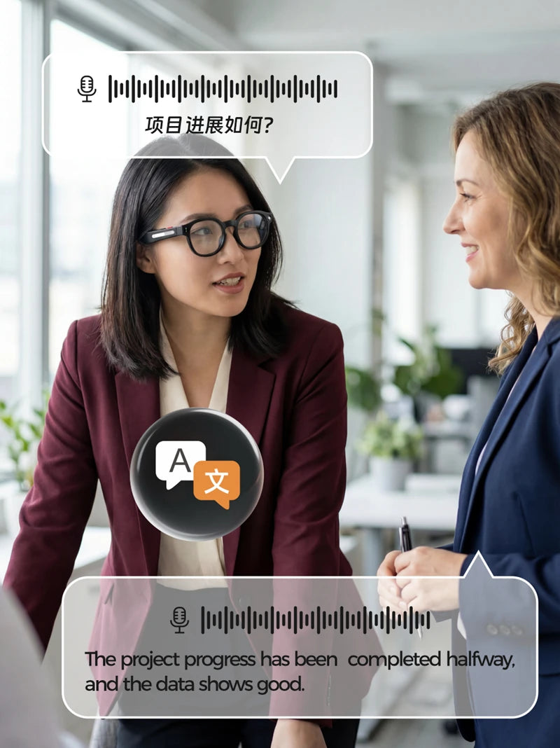 For Men Women Ai Smart Glasses 8MP 4k HD Camera Glasses AI Wake-up Bluetooth Music Audio Sunglass Language Translation