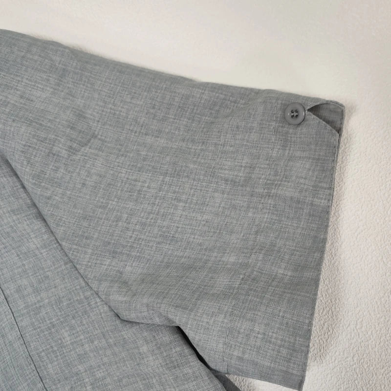 Summer Male Shirts Blouses Cotton Linen Shirt For Men Short Sleeve Formal Shirts Business Social Shirt Casual Top Man Clothes