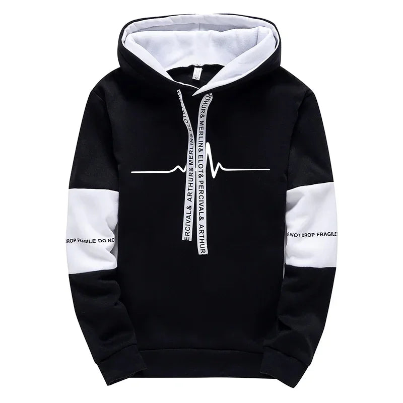 Hooded Casual Men's Tracksuit 2026 Spring Hot Sales Outdoor Daily Sports Single Sweatshirts And Sweatpants Comfort Print Quality
