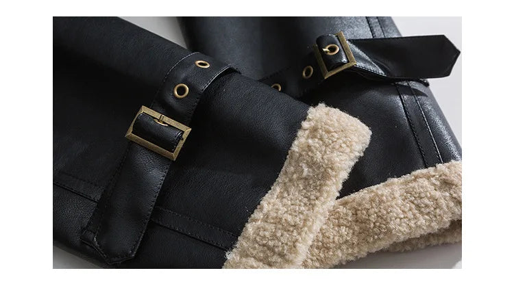 Jackets Man Winter Leather Warm Coats Motorcycle Leather Jacket Velvet Thickened Coat High Brand Street Wear Clothing Men New