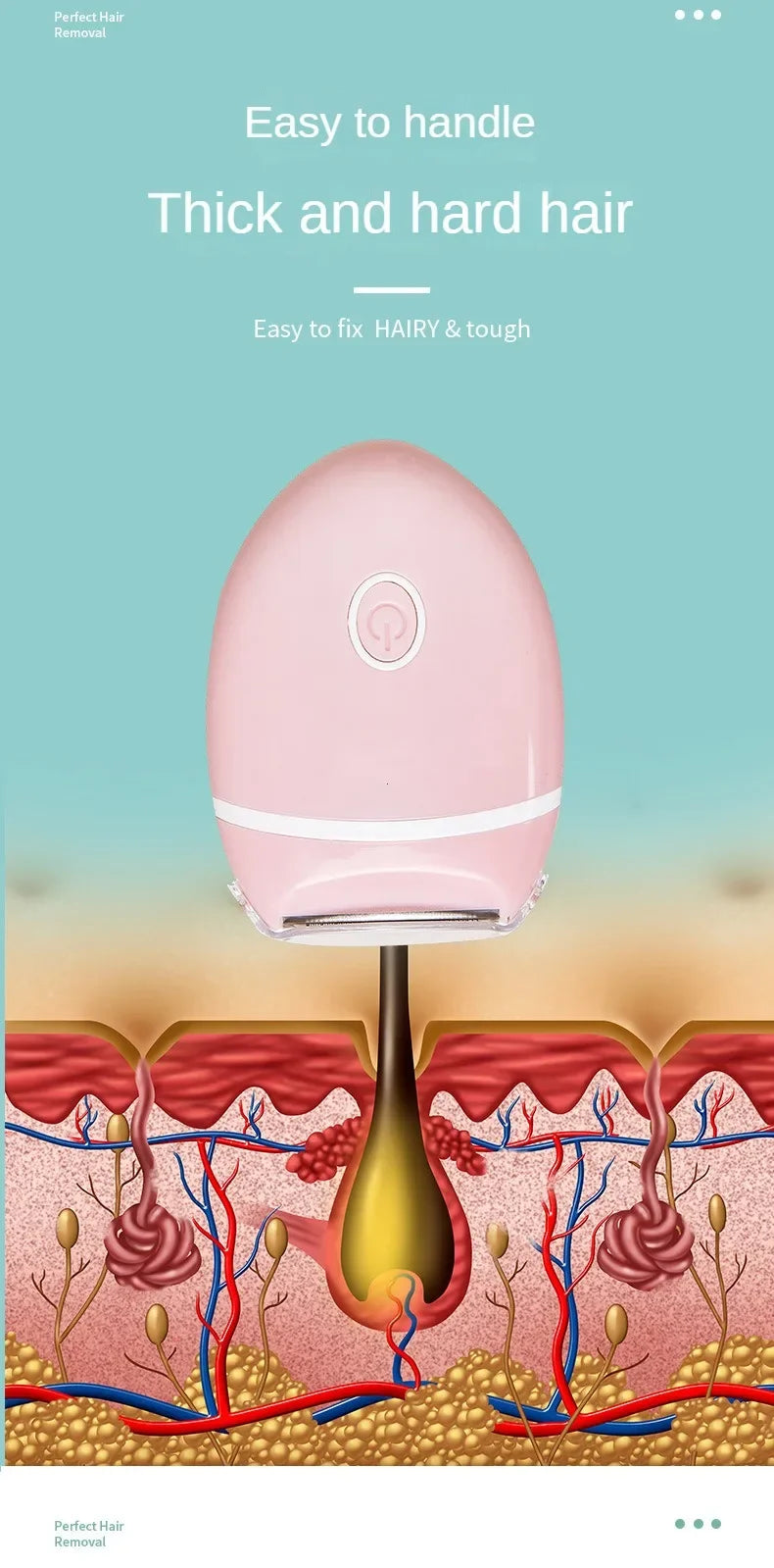 Waterproof Hair Removal Machine Trimmer Knife Tip Women Whole Body Washable Armpit Hair And Leg Hair Without Black Spots