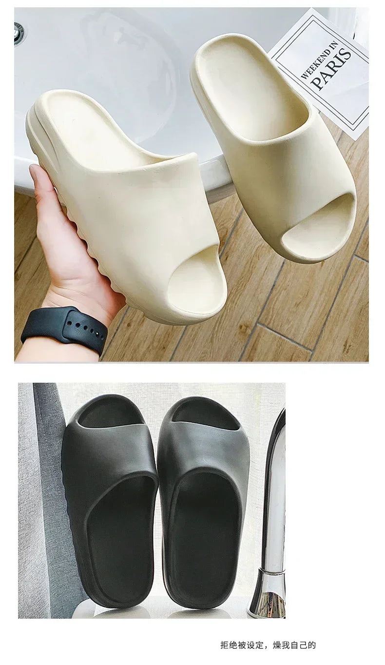 Hot Coconut Slippers Cloud Thick-soled Sandals Summer Fashion Soft Bottom Beach Men Slippers Women's Sandals EVA Slides